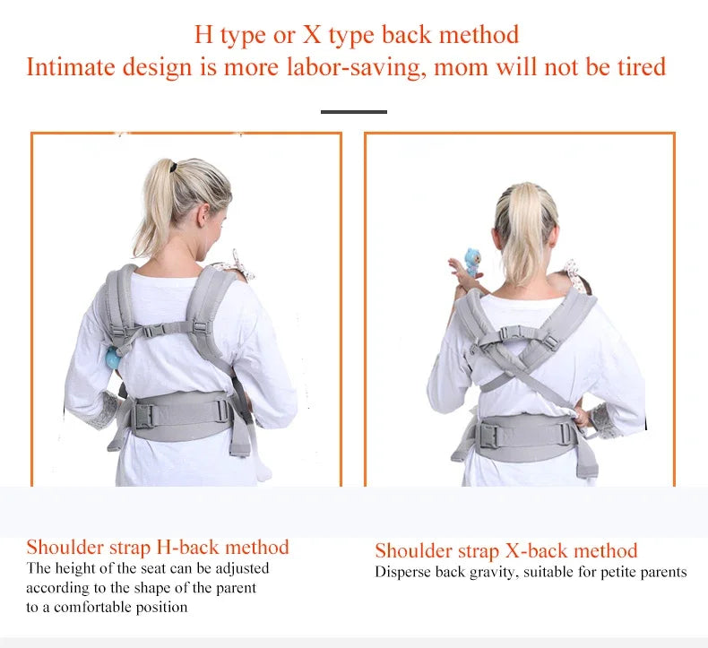 Egobaby 360 Omni Baby Carrier Cotton Breathable Ergonomic Backpacks Holder Shoulder Waist Belt Sling Suspenders