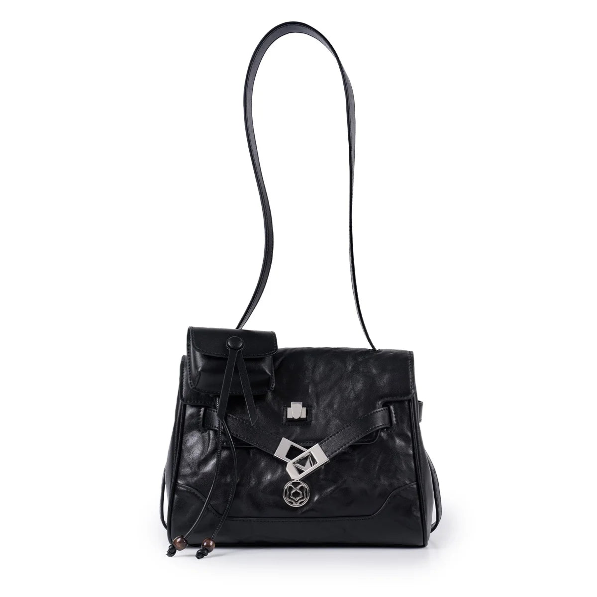 FOXER Vintage Wrinkle Genuine Leather Tote Bag