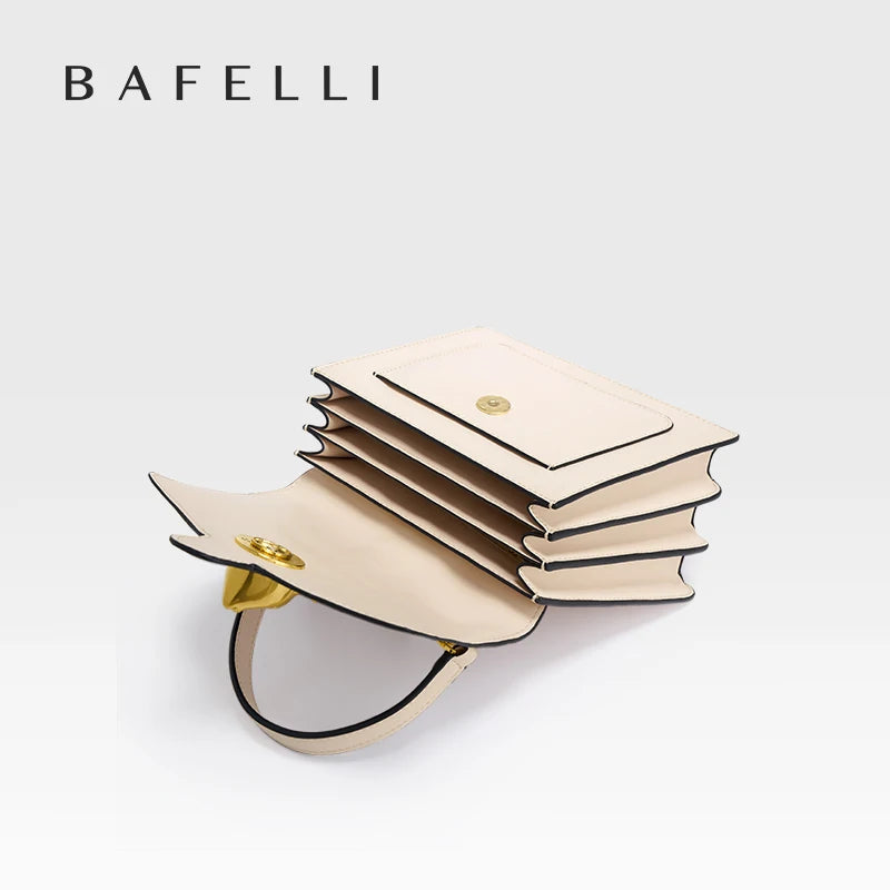 BAFELLI Cat Clasp Genuine Leather Doctor Bag