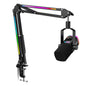 FIFINE AM8PROT Gaming Microphone Kit with Boom Arm, Dynamic XLR/USB Streaming Mic with RGB Light & Tap-to-Mute & Mix Control