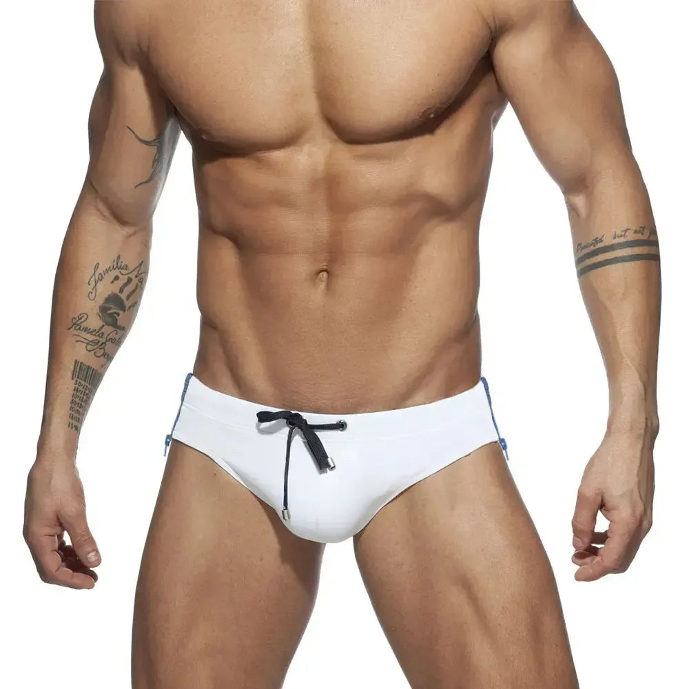 UXH Open Zipper Men's Swim Briefs - ShopHub