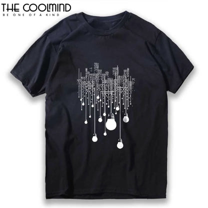 COOLMIND Printed Cotton T-Shirt | Men's Laid-Back Style