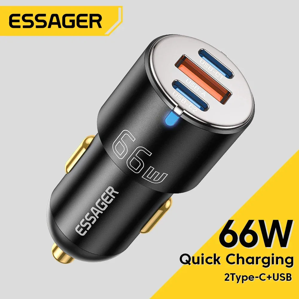 Essager 66W Car Charger - ShopHub
