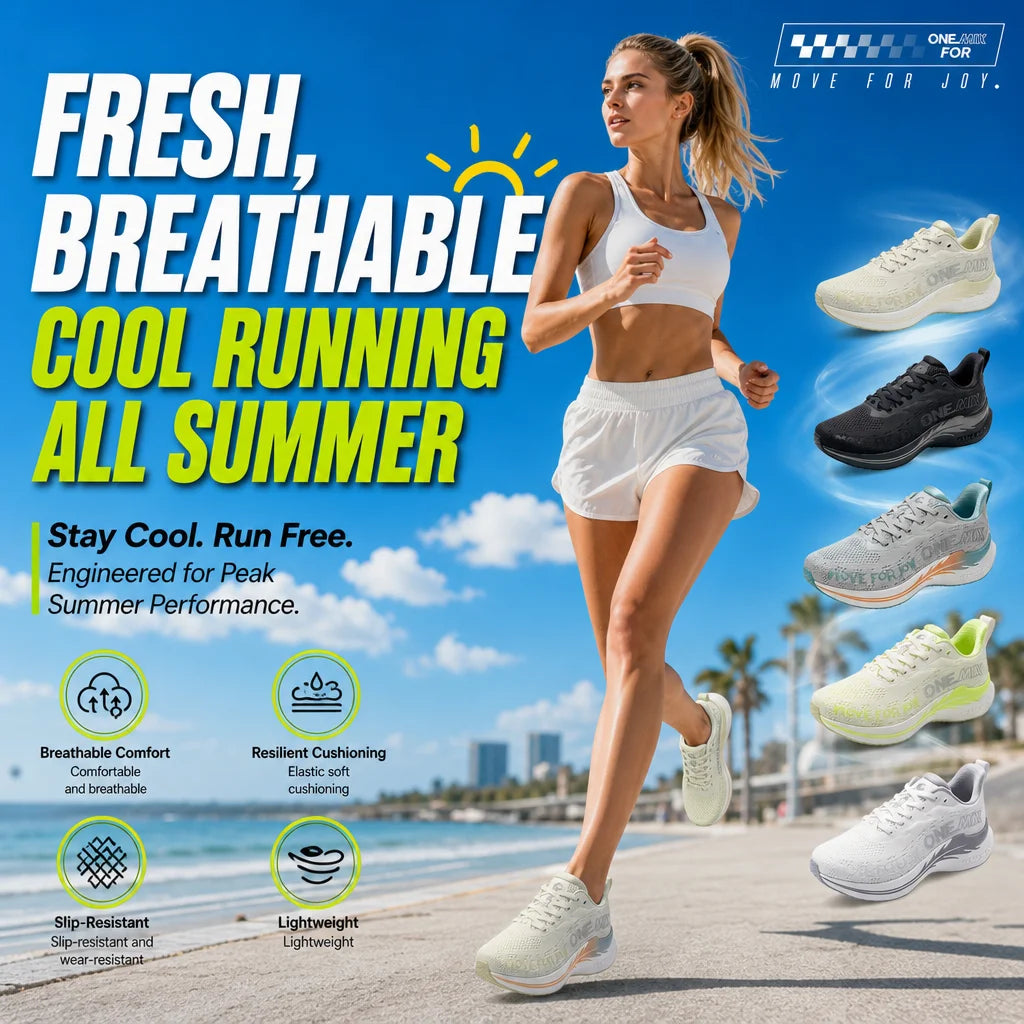 ONEMIX Fresh Breathable Mesh Athletic Shoes