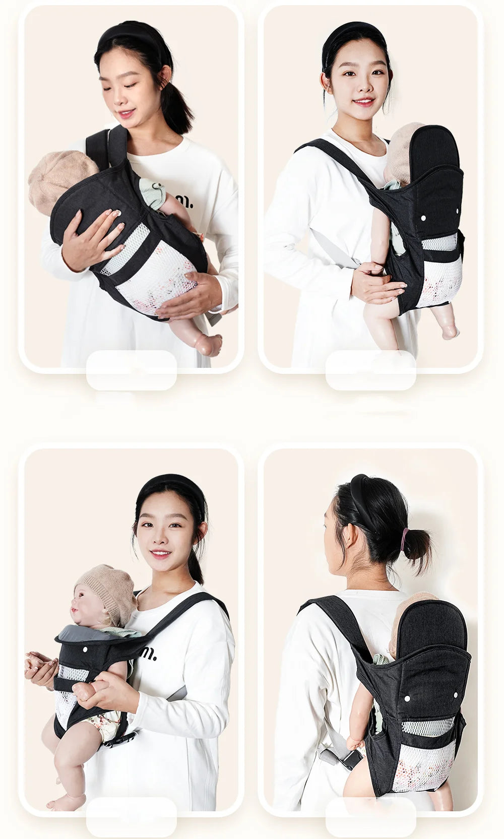 4 IN 1 Multifunctional  Baby Carrier Sling