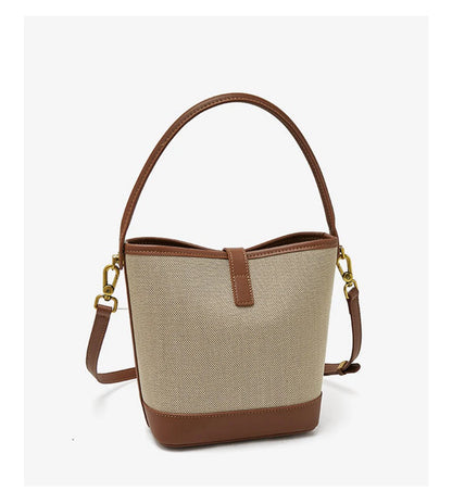FOXER 2026 New Women's Handbag PVC Leather Lady Bucket Bag Fashion Shoulder Bag Light Luxury Best Gift for Wife,Lover