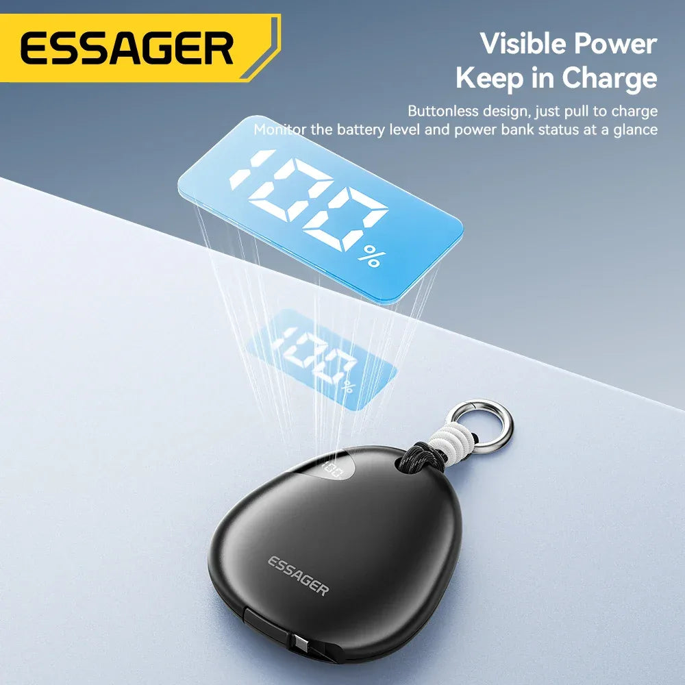 Essager 10000mAh Digital Display Power Bank - ShopHub