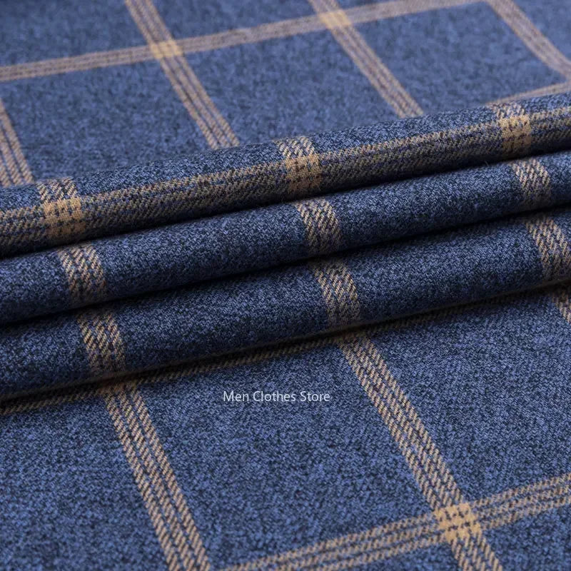 Pure Cotton Men's Plaid Shirt - Oversized Long Sleeve Casual Shirt for Plus Size