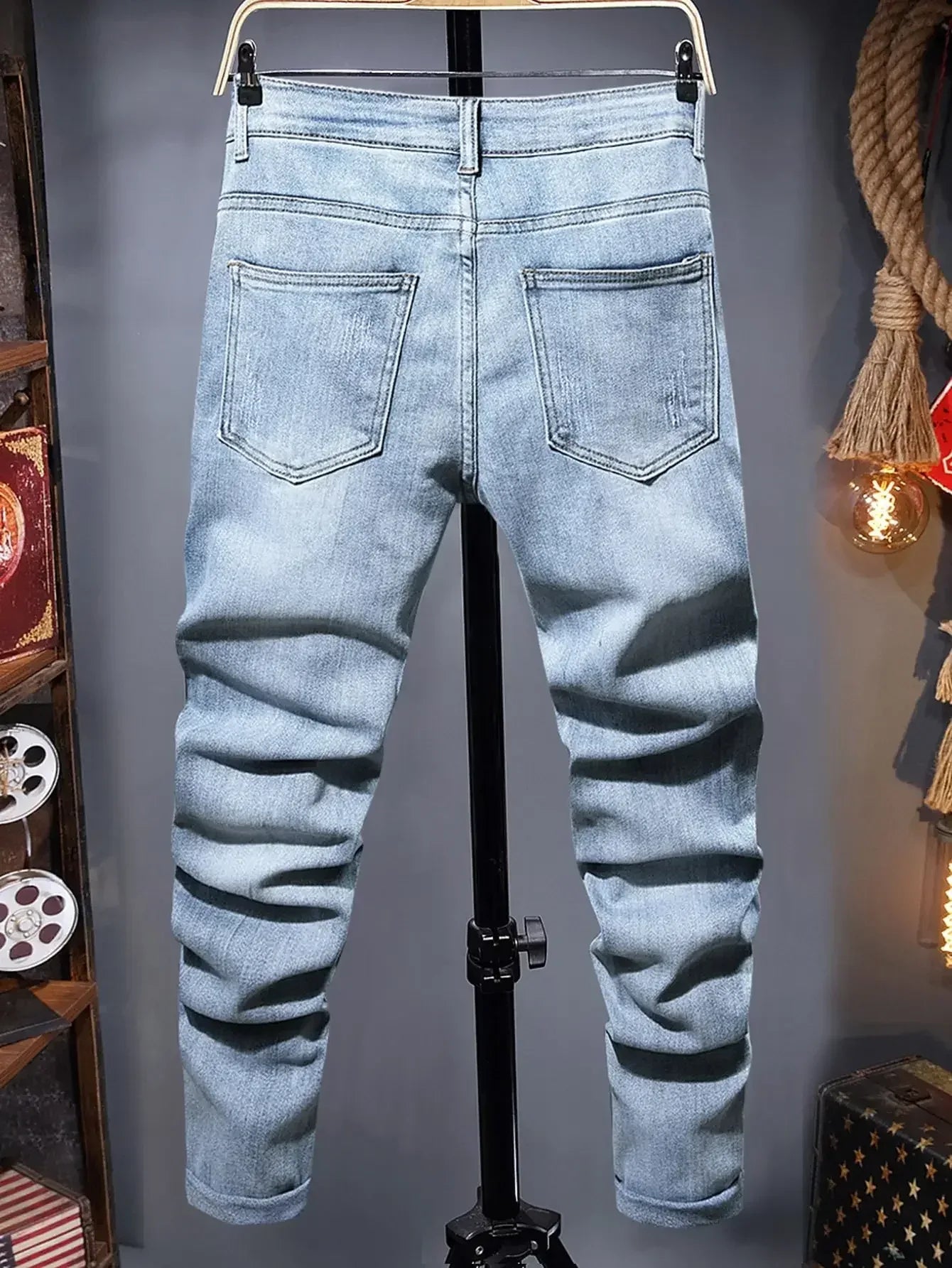 LVCCCI'S Men's Ripped Jeans - ShopHub