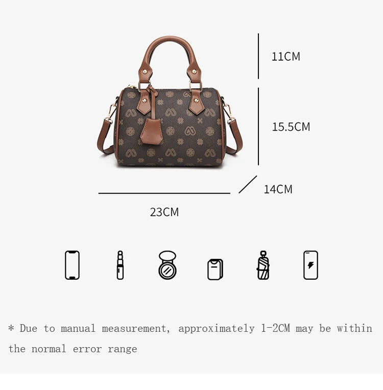 FOXER PVC Women's Vintage Boston Handbag