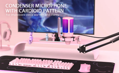 FIFINE USB Gaming Microphone Kit - Elevate Your Streaming Experience with Crystal Clear Sound