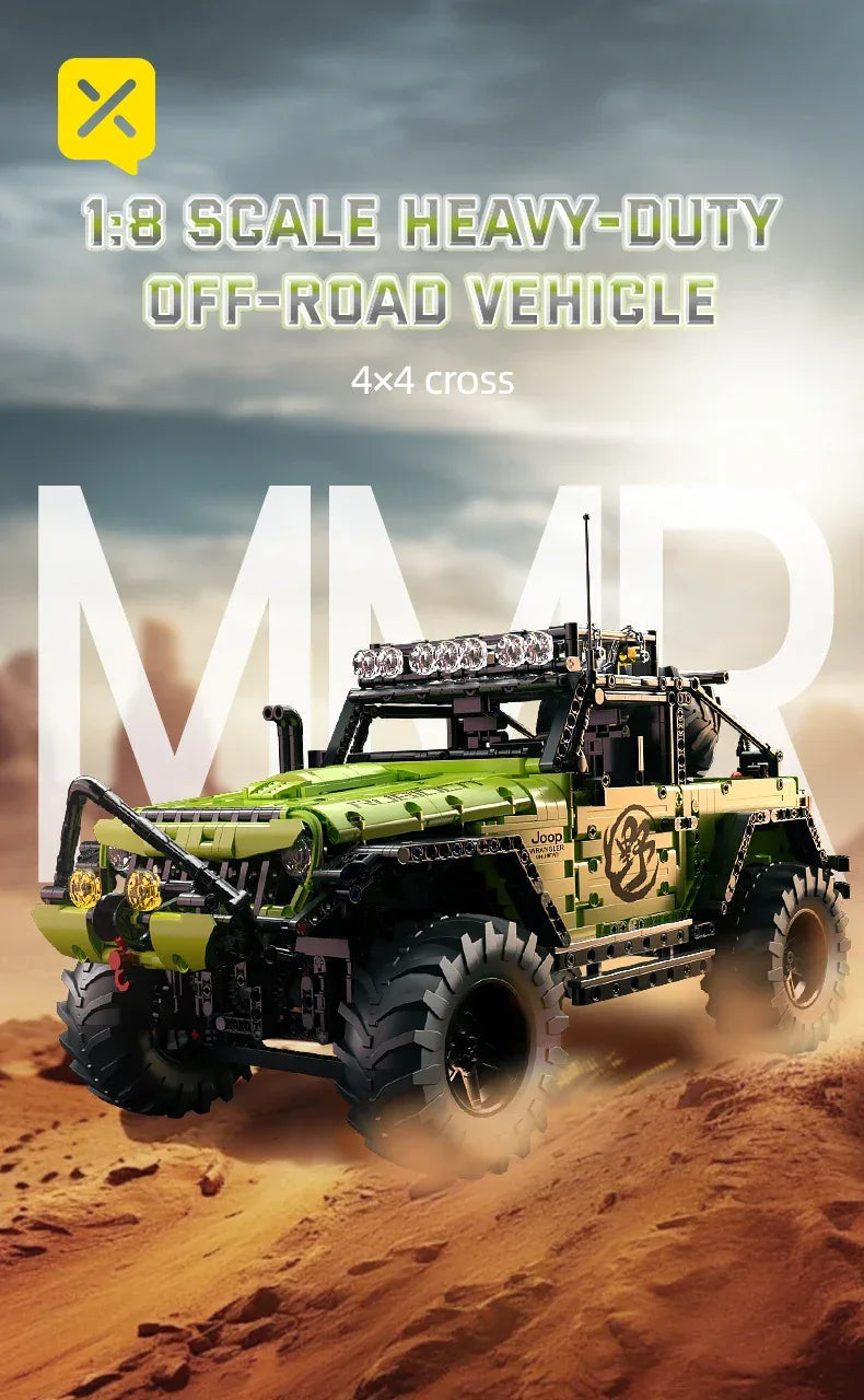 TOYLINX 1:8 Scale Heavy-Duty Off-Road Vehicle Building Blocks - ShopHub