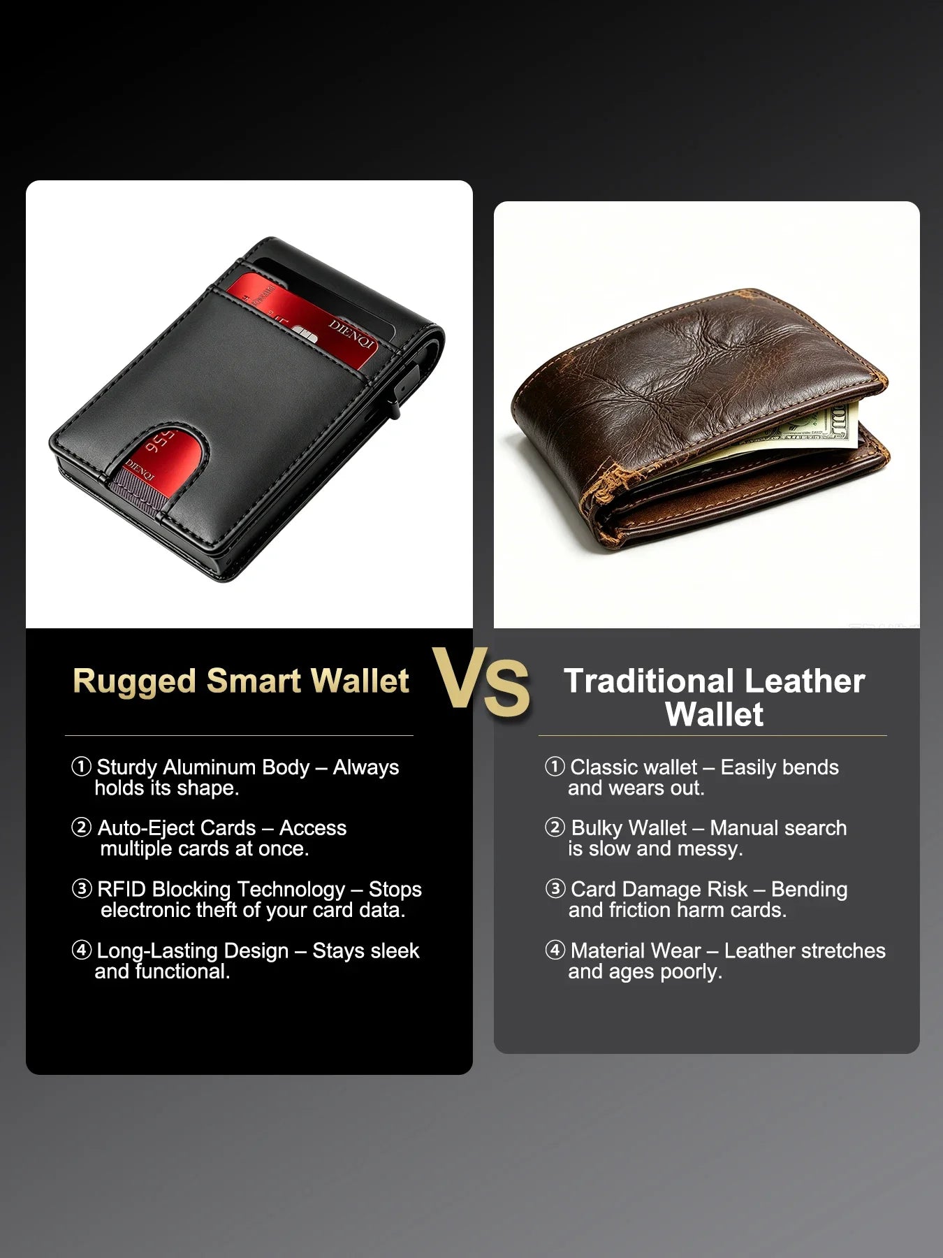 Luxury Men's RFID-blocking Wallets