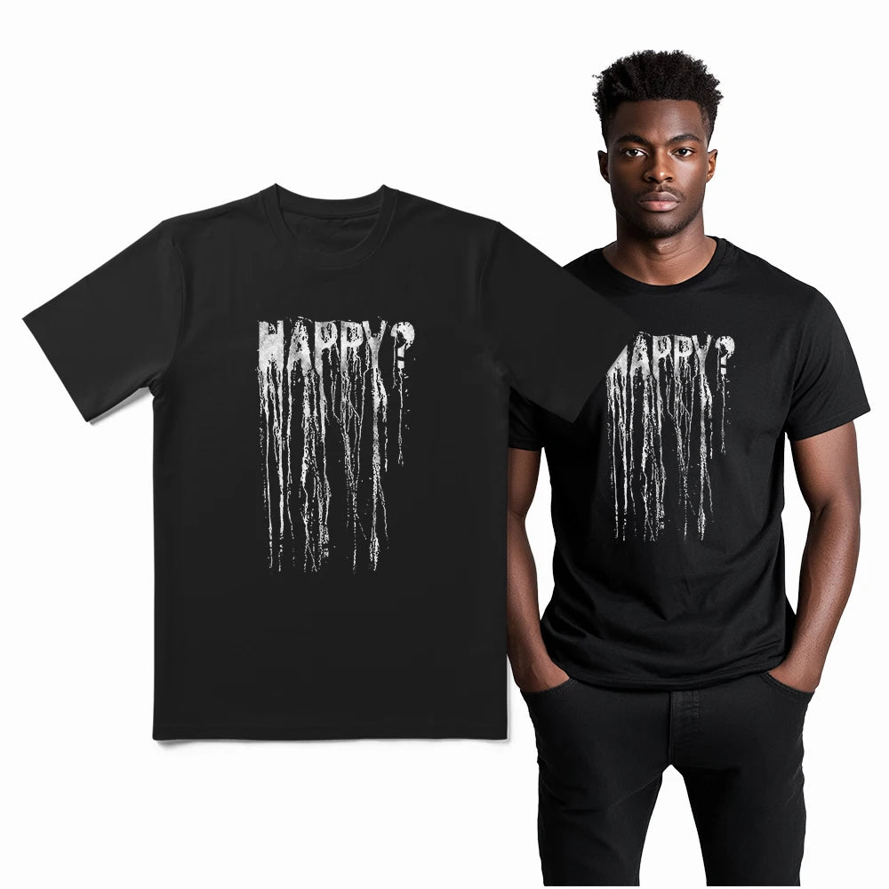 COOLMIND ZG008 Happy Print Cotton Tee
