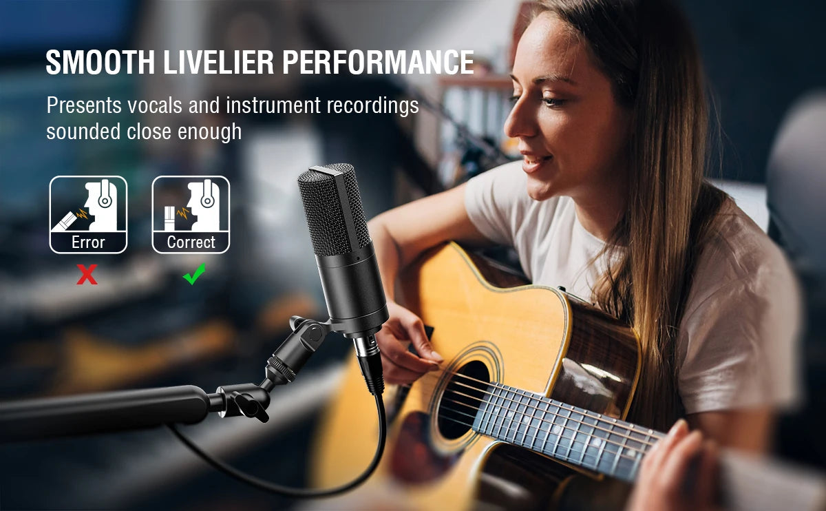 FIFINE XLR Condenser Microphone: Elevate Your Podcast, Streaming, and Vocal Recording