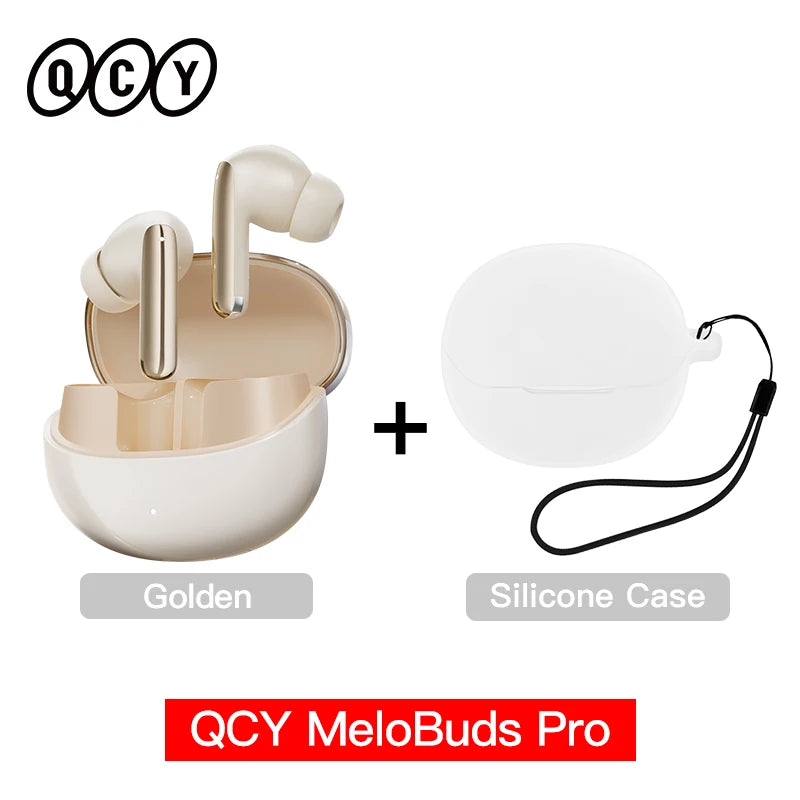 QCY MeloBuds Pro Earphones with 46dB ANC, Hi-Res LDAC, Bluetooth 5.3, 6 Mic Multipoint Connection, In-Ear Detection - ShopHub
