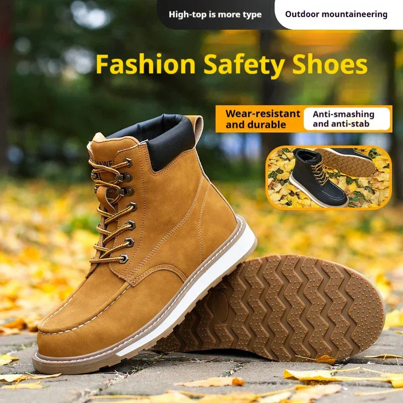 Men's High Top Safety Work Boots - ShopHub