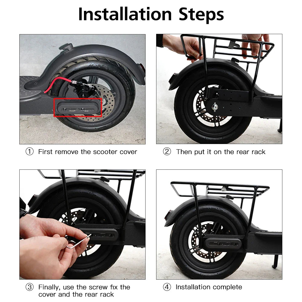 Electric Scooter Rear Luggage Rack Habicare