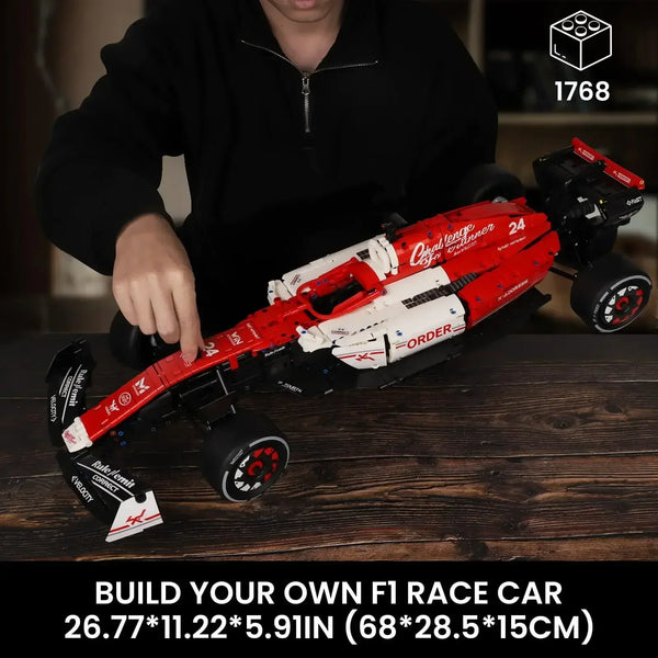TOYLINX 1:8 F1 Race Cars Building Set With 1770PCS - ShopHub