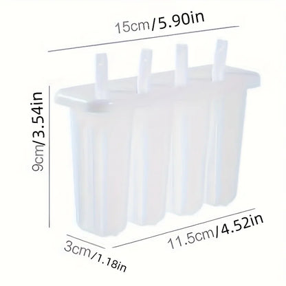Popsicle Mold Set for DIY Healthy Fruit and Yogurt Snacks - Reusable Maker for Homemade Party Treats