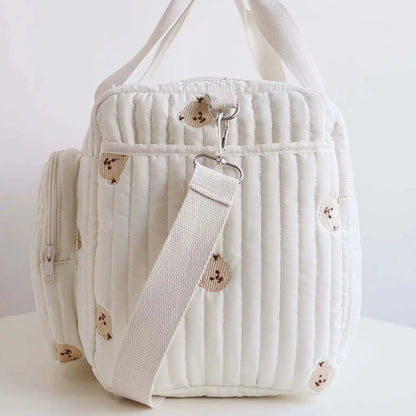 Tiny Trails Embroidered Nappy Tote Bag