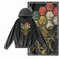 Hive Mind Bees Graphic Acid-Washed Black Hoodie