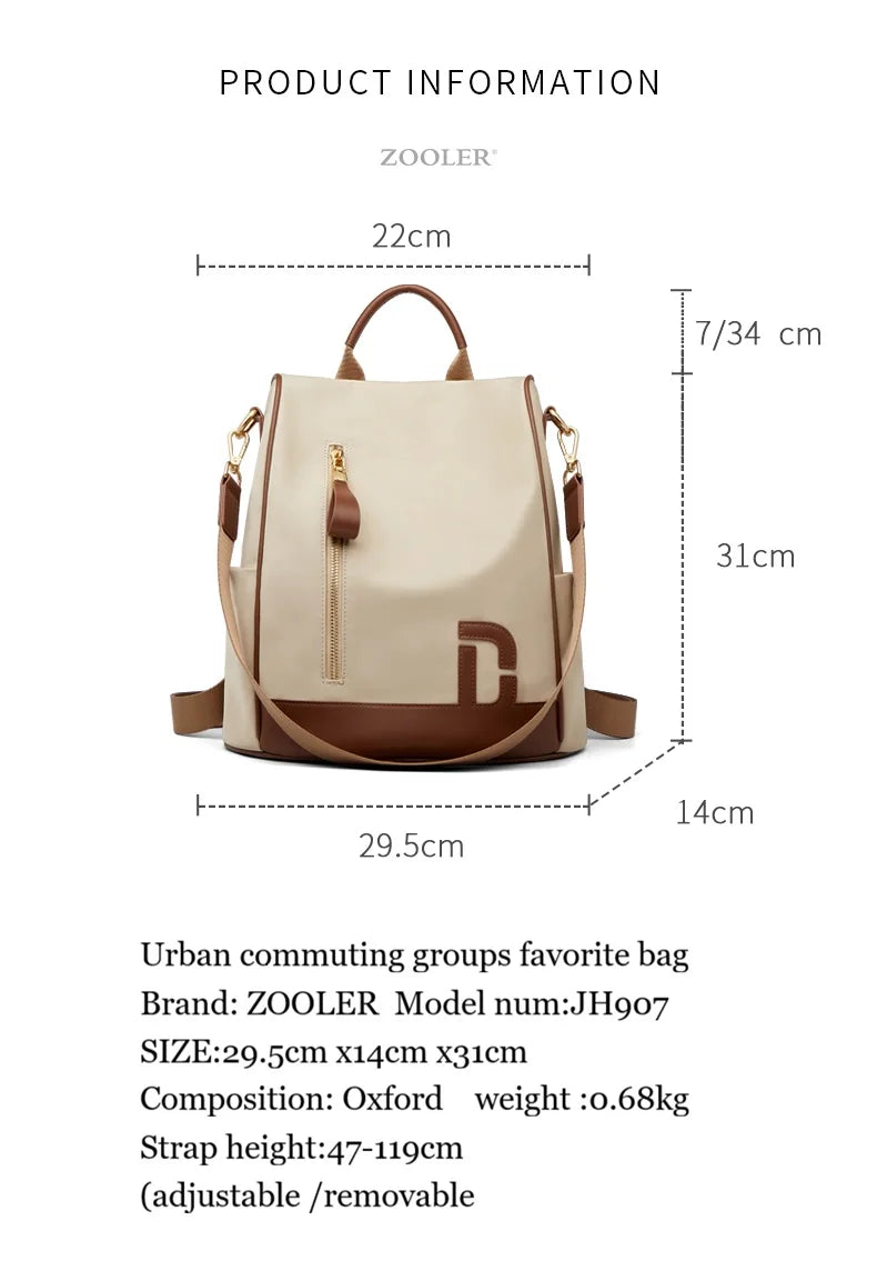 ZOOLER Woman's Large Capacity Backpack