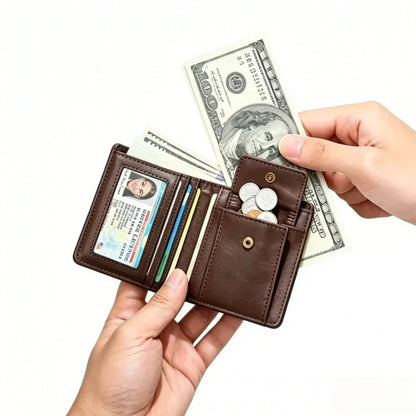 Slim Thin Credit Card Holder Men Wallets Money Bags Pu Leather Small Short Male Coin Purse Mini Wallet for Men Carteira Feminina