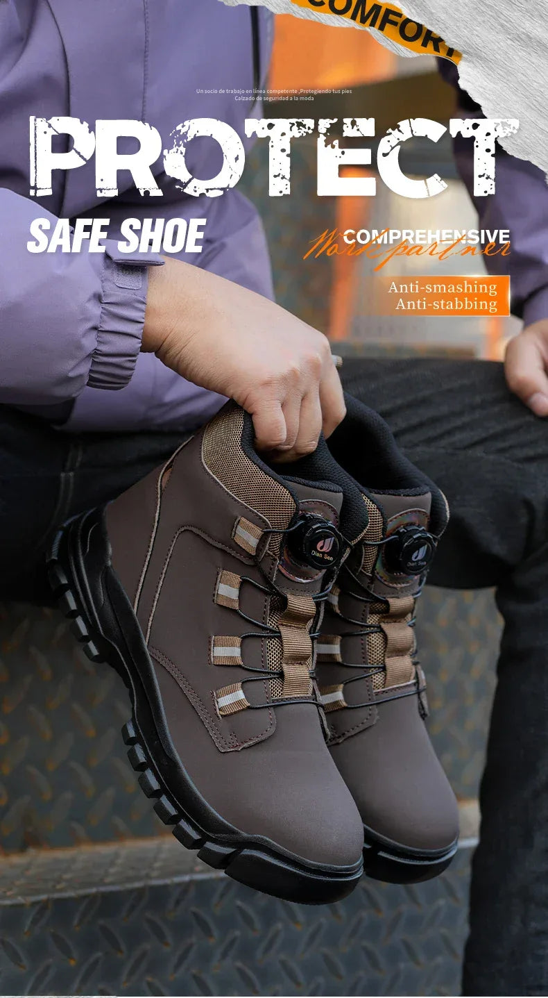 Men's Waterproof Safety Boots - ShopHub