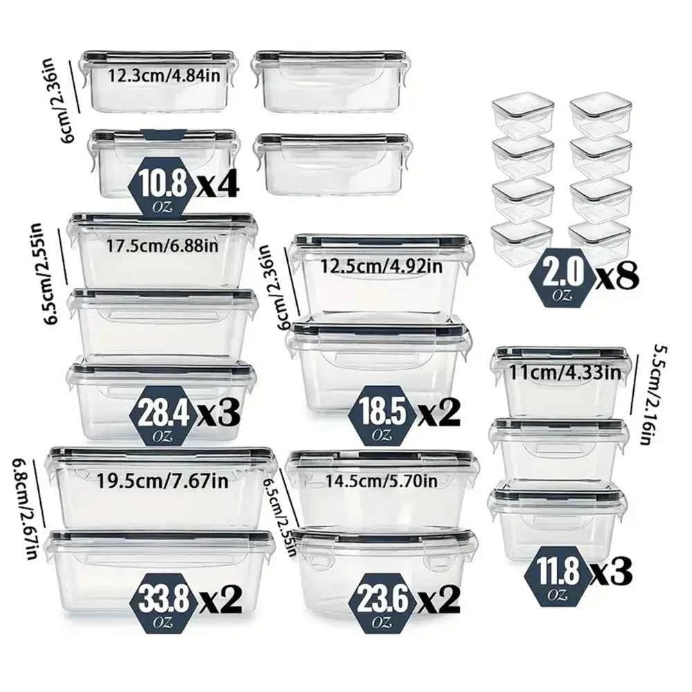 12-Piece BPA Free Food Storage Containers Set