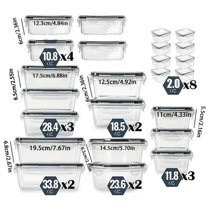 12-Piece BPA Free Food Storage Containers Set