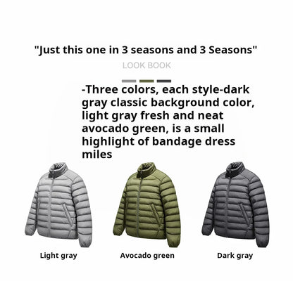 Maden Winter Men's Stand-up Collar Down Jacket