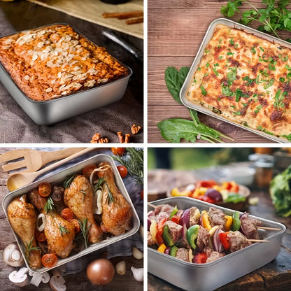 1-Piece Stainless Steel Baking Storage Box