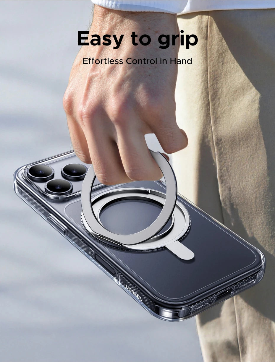 UGREEN for iPhone 17 Pro Max 360° Magnetic Stand Case Cover for iPhone 17pro for Magsafe Rotatable Magnet Kickstand Case