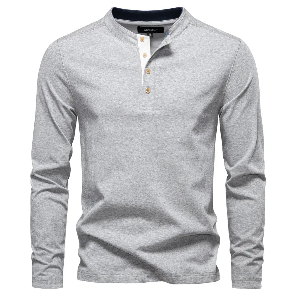 AIOPESON Men's Long Sleeve Shirts - ShopHub