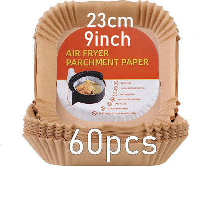 Disposable Square Air Fryer Molds, 20cm & 23cm