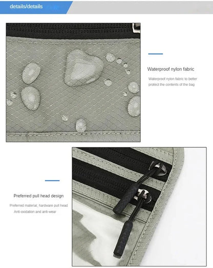 RFID Passport Holder Travel Anti-Theft Neck Pouch