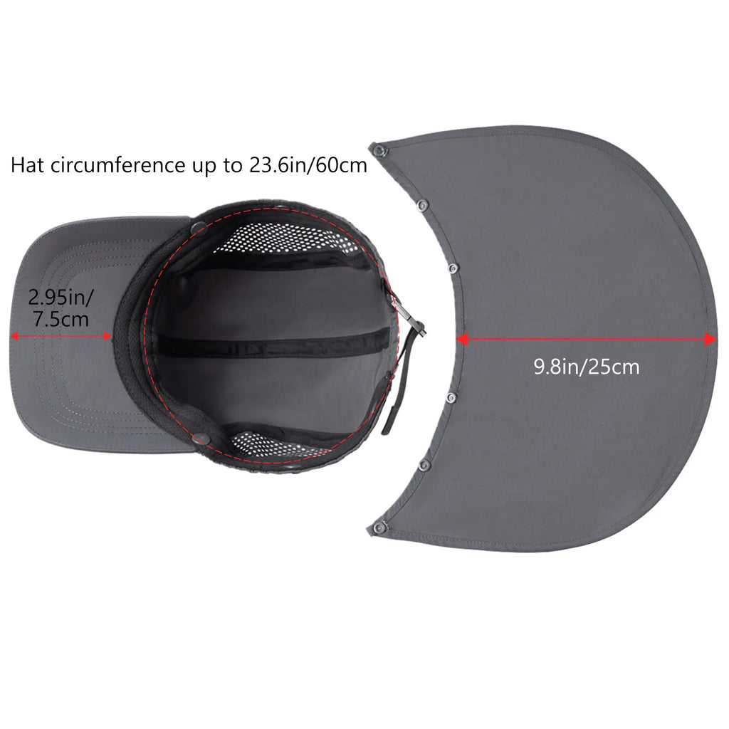 BASSDASH UPF 50+ Foldable Fishing Hat