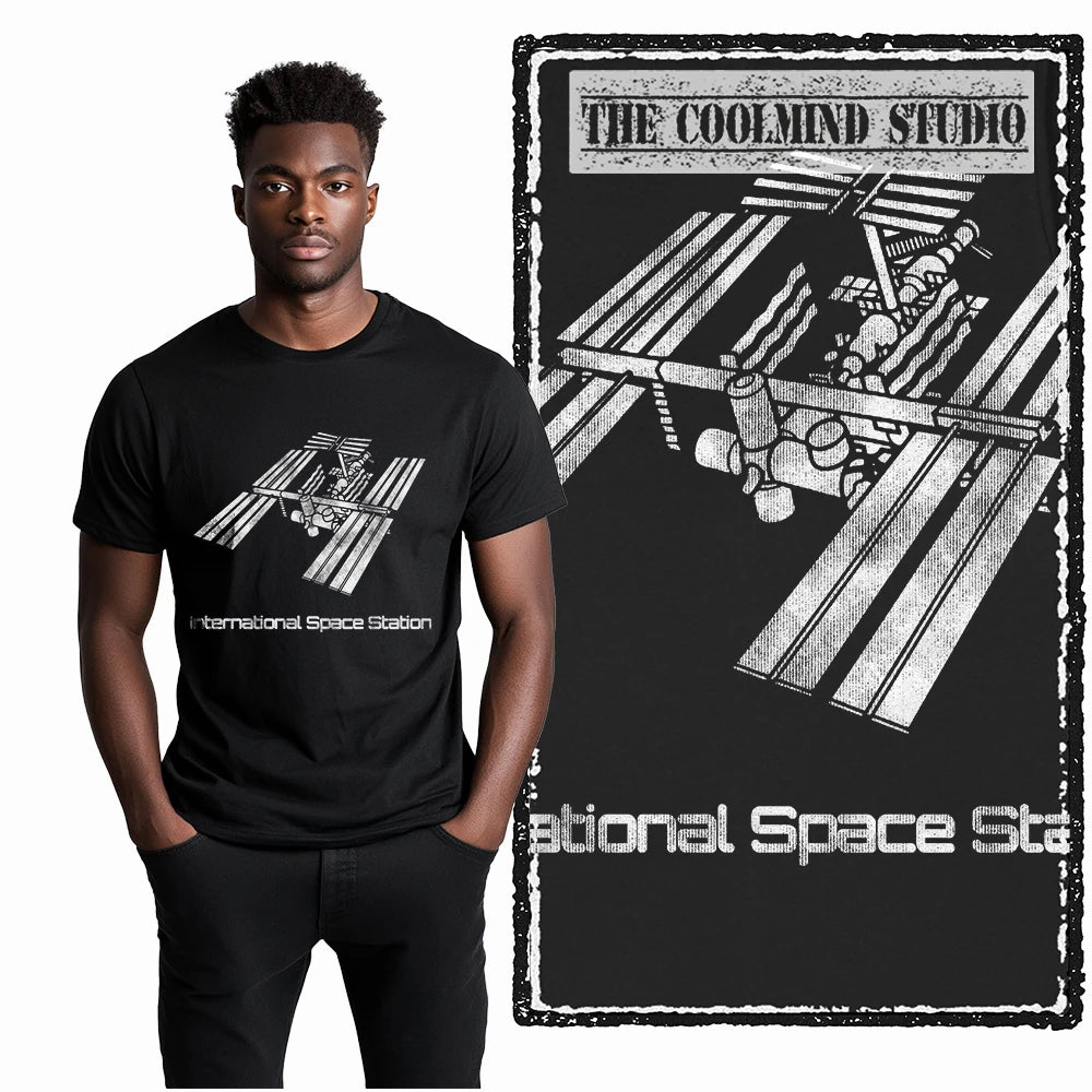 COOLMIND Z1150 ISS Space Station Graphic Cotton Tee