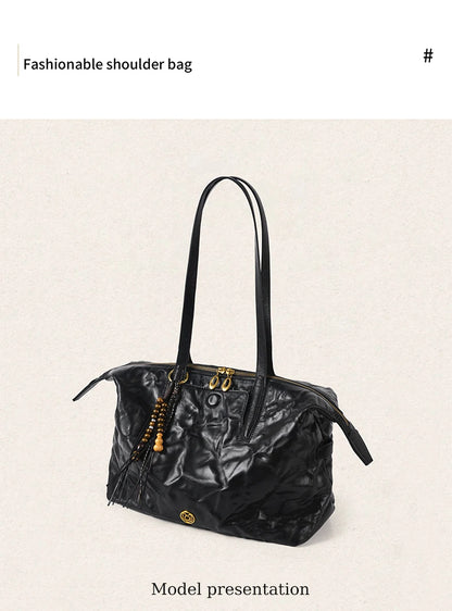 FOXER Luxury Genuine Leather Tote Bag