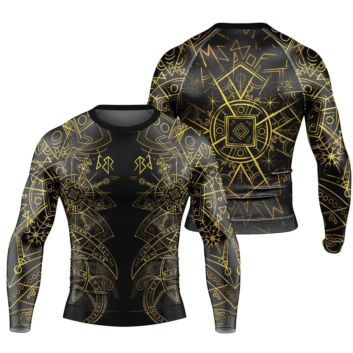 I Have A Dream Viking UPF50+ Compression Shirt for Men - Vintage Quick Dry Long Sleeve for Fitness and Fishing