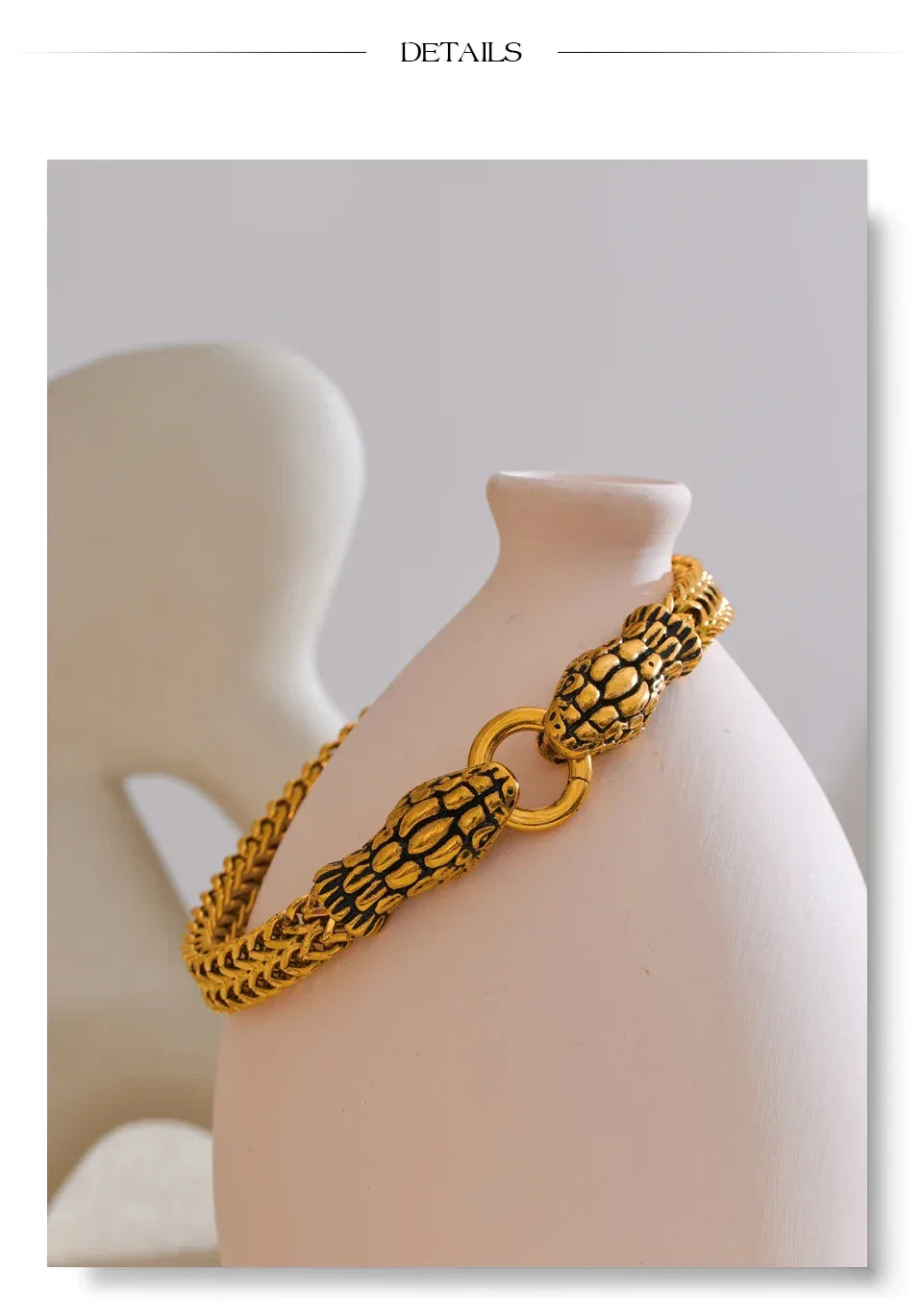 23cm Men's Snake Bracelet - ShopHub