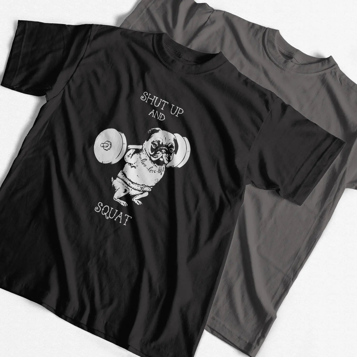 COOLMIND PU0117A Go Home or Go Hard Pug Cotton Tee