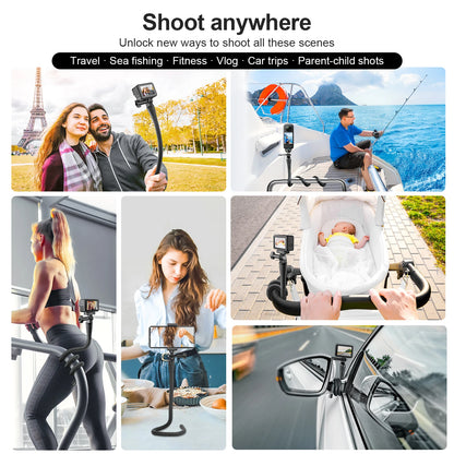 TELESIN Flexible Selfie Stick Monopod Tripod
