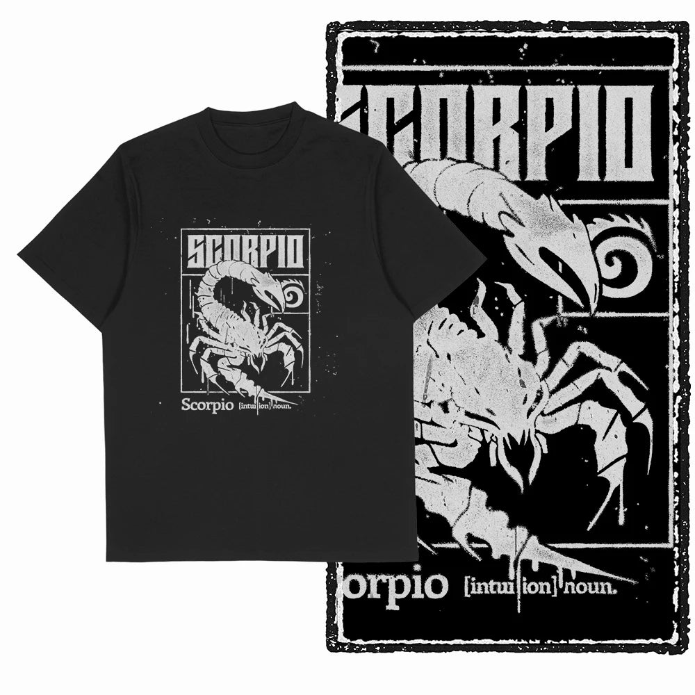 COOLMIND Unisex Scorpio Graphic Cotton T-Shirt