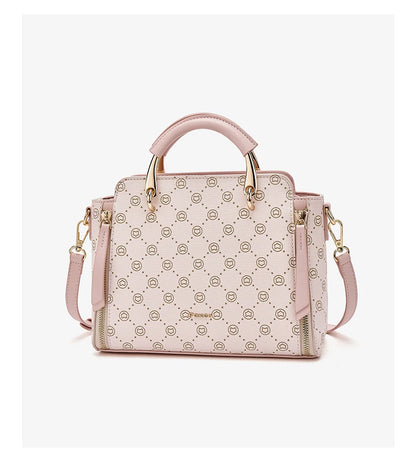 FOXER Vintage Leather Women Handbag Classic Top‑Handle Tote Bag PVC Leather Large Capacity Shoulder Bag Ladies Crossbody Purse