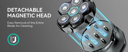 KENSEN Electric Head Shavers for Bald Men 6D Magnetic Razor Beard Trimmer