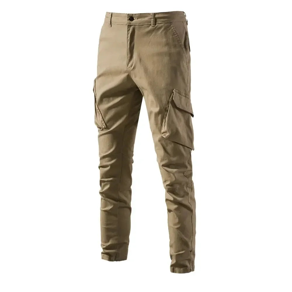 AIOPESON 100% Cotton Men's Cargo Trousers - ShopHub