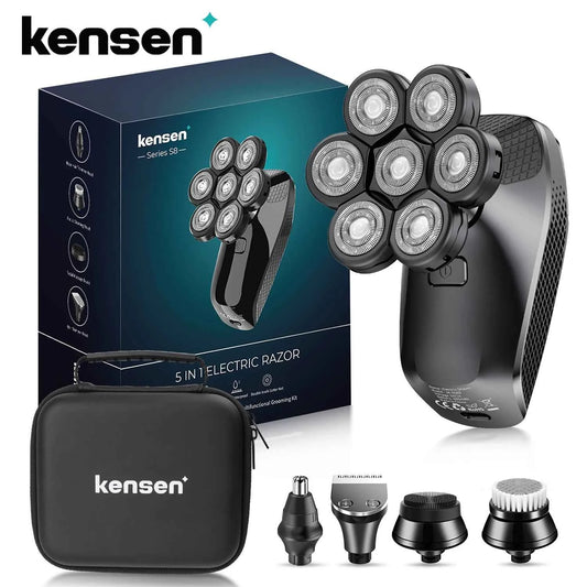 Kensen S8 Electric Head Shaver for Men 7D Floating Cutter