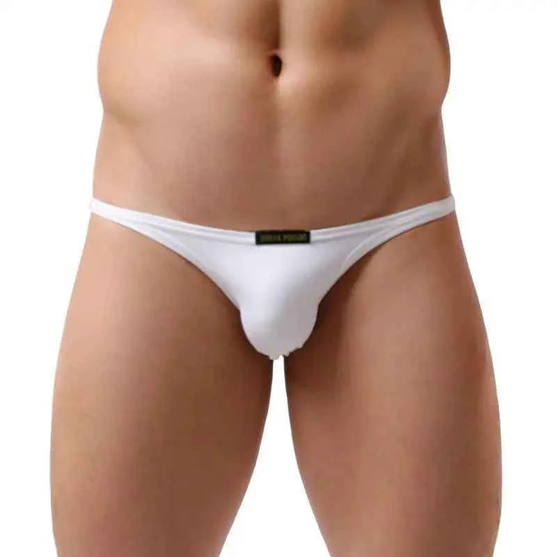 BRAVE PERSON Sexy Men's Mini Briefs Low Waist Smooth Ice Silk Nylon Underpants